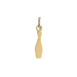 Pendentif quille de bowling or 9 carats  - 20 MM - Bijouterie La Petite Française