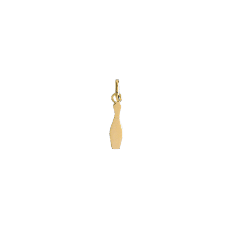Pendentif quille de bowling or 9 carats  - 20 MM - Bijouterie La Petite Française