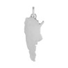 Pendentif carte Argentine Or 9 carats  