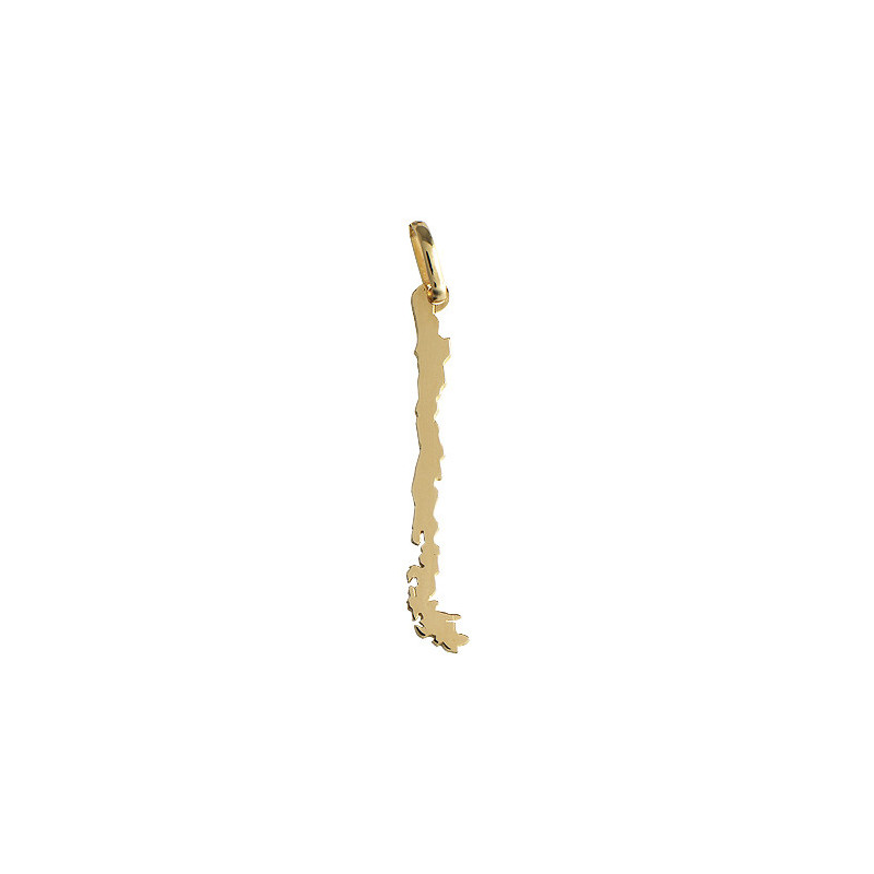Pendentif carte Chili Or 9 carats  