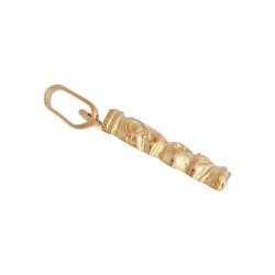 Pendentif Tiki Polynésien Or 9 carats  