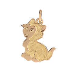 Pendentif chat Or 9 carats