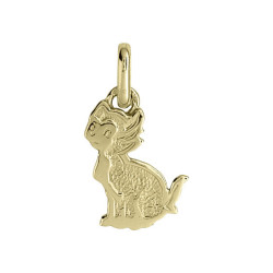 Pendentif chat Or 9 carats  