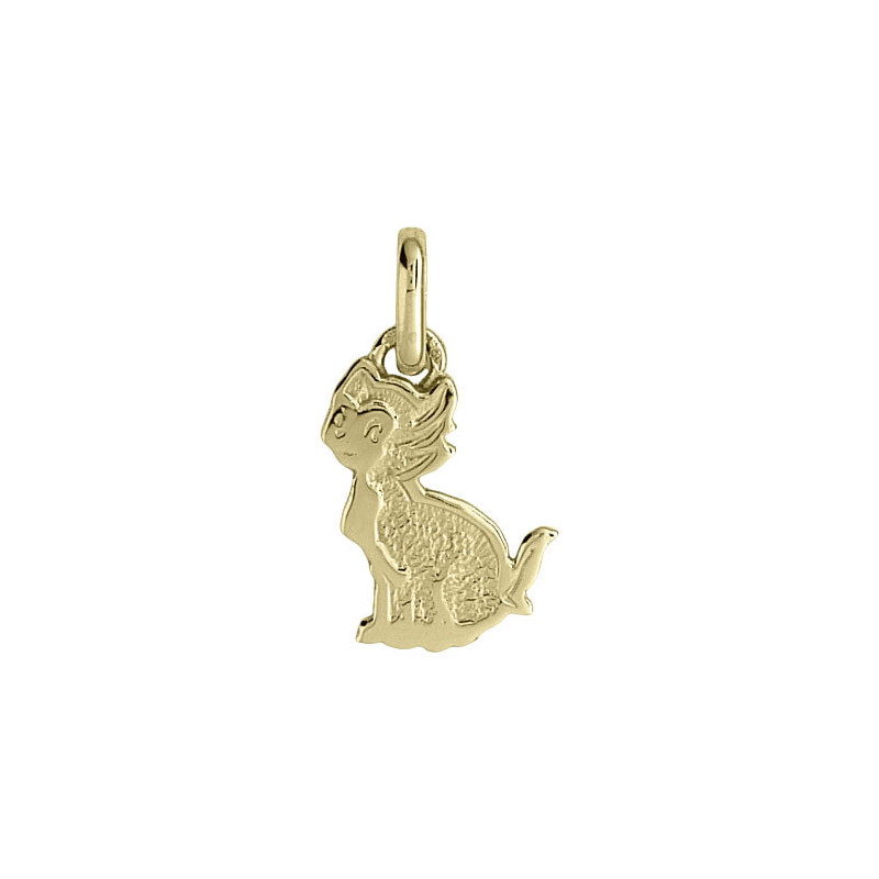 Pendentif chat Or 9 carats  
