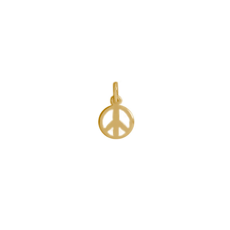 Pendentif Peace and Love Or 9 carats