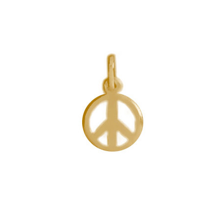 Pendentif Peace and Love Or 9 carats