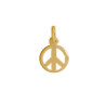 Pendentif Peace and Love Or 9 carats
