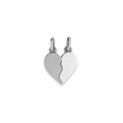 Pendentif coeur sécable Or 9 carats  - 20 MM 