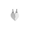 Pendentif coeur sécable Or 9 carats  - 20 MM 