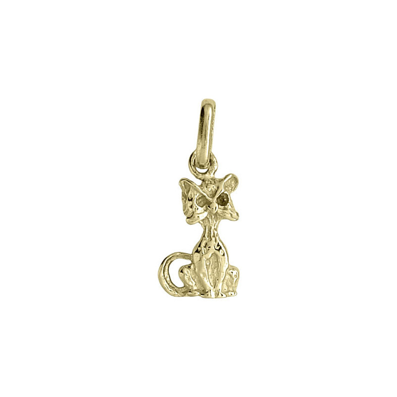 Pendentif chat Or 9 carats  