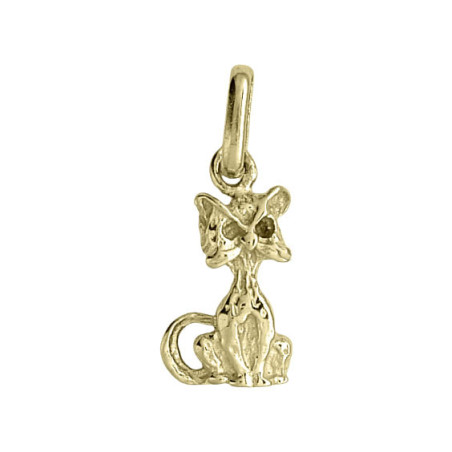 Pendentif chat Or 9 carats  