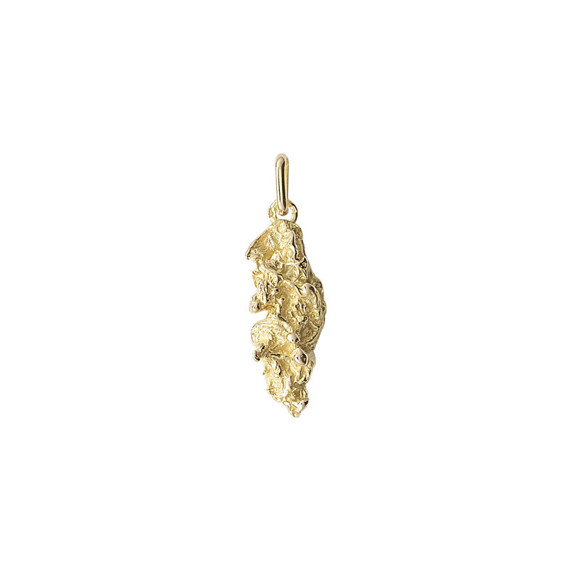 Pendentif pépite Or 9 carats - 37 MM- Bijouterie La Petite Française