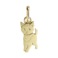 Pendentif chat Or 9 carats  