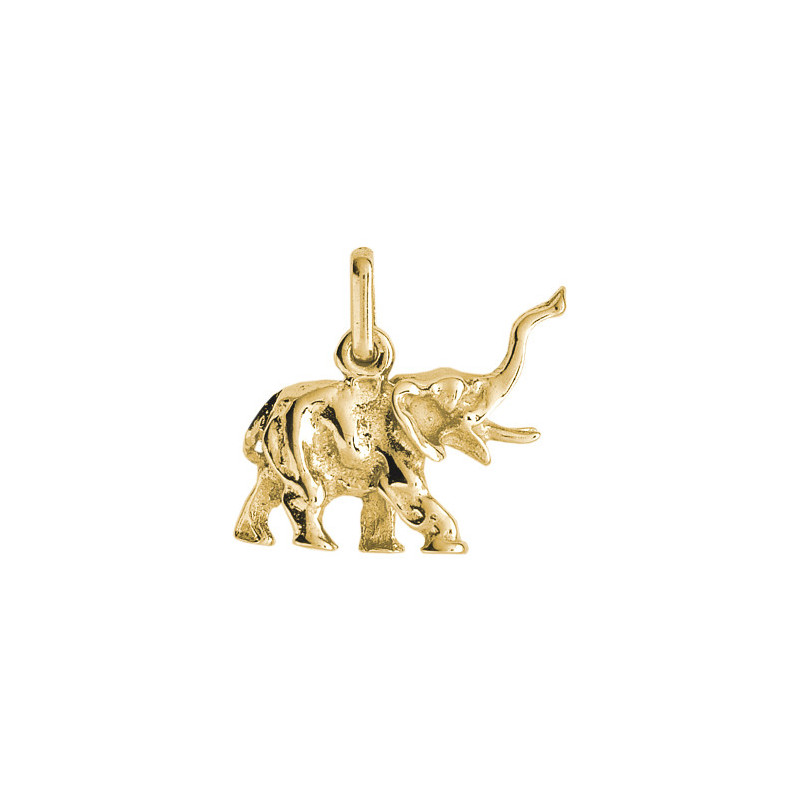 Pendentif éléphant Or 9 carats  - 20 x 21 MM- Bijouterie La Petite Française