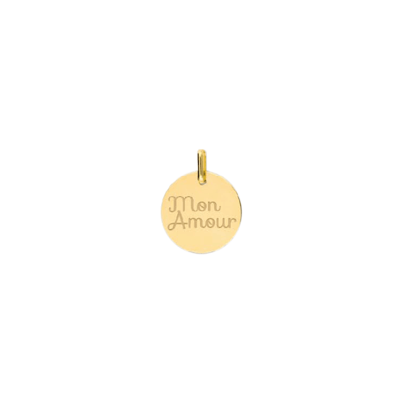 Pendentif Mon amour Or 9 carats