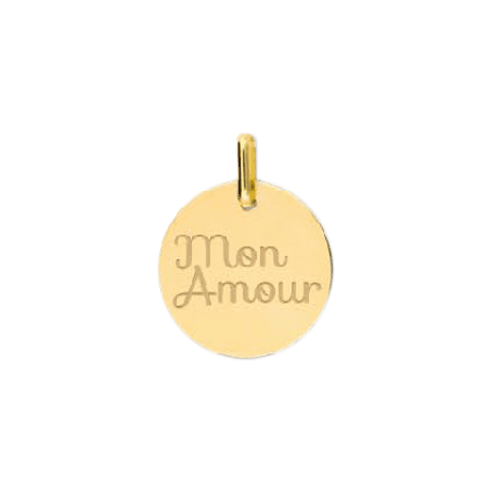 Pendentif Mon amour Or 9 carats