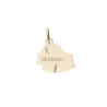 Pendentif carte la Réunion Or 9 carats  - 22 MM 