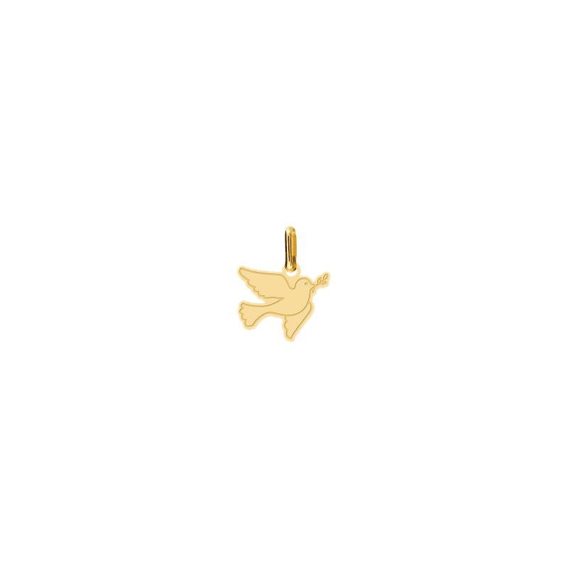 Pendentif colombe de la paix Or 9 carats  - Bijouterie La Petite Française
