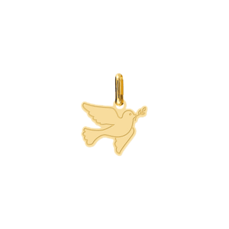 Pendentif colombe de la paix Or 9 carats  - Bijouterie La Petite Française