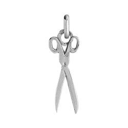Pendentif ciseaux de couture or 9 carats  
