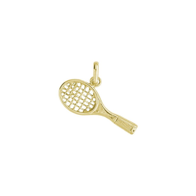 Pendentif raquette de tennis Or 9 carats  - Bijouterie La Petite Française
