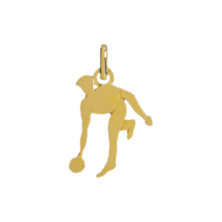 Pendentif joueur de bowling  or 9 carats  - Bijouterie La Petite Française