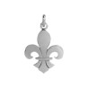 Pendentif Fleur de Lys Or 9 carats  - 27 X 18 MM 