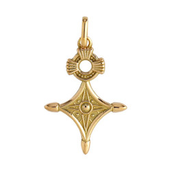 Croix du sud Or 9 carats  jaune - 24 MM - Bijouterie La Petite Française