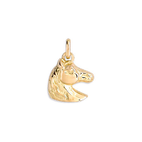 Pendentif tête de cheval Or 9 carats  19 MM 