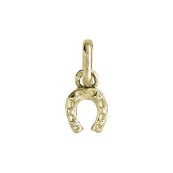 Petit pendentif fer à cheval Or 9 carats  7x5 MM - Bijouterie La Petite Française