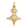 Croix du sud filigrane Or 9 carats jaune - 22 MM- Bijouterie La Petite Française