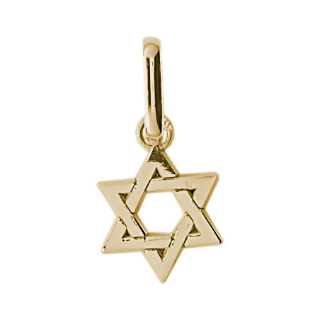 Pendentif Etoile de David Or 9 carats  - 20 MM