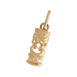 Pendentif Tiki Polynésien Or 9 carats  