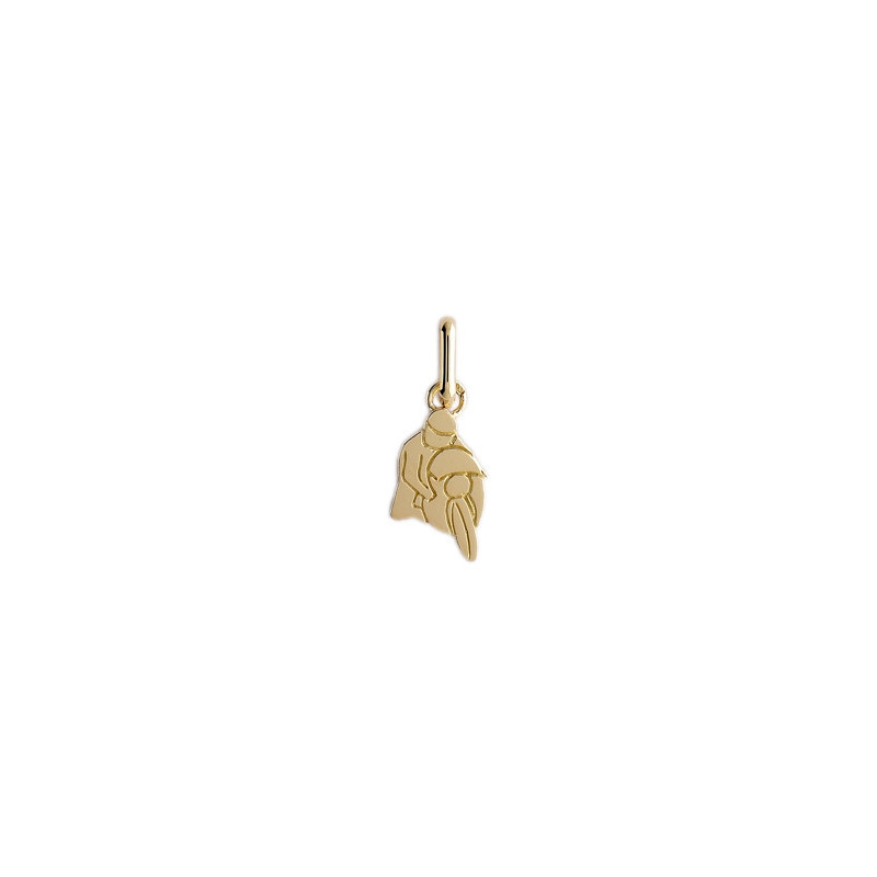 Pendentif motard Or 9 carats  - Bijouterie La Petite Française