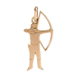 Pendentif archer or 9 carats  - Bijouterie La Petite Française