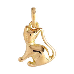 Pendentif chat Or 9 carats  