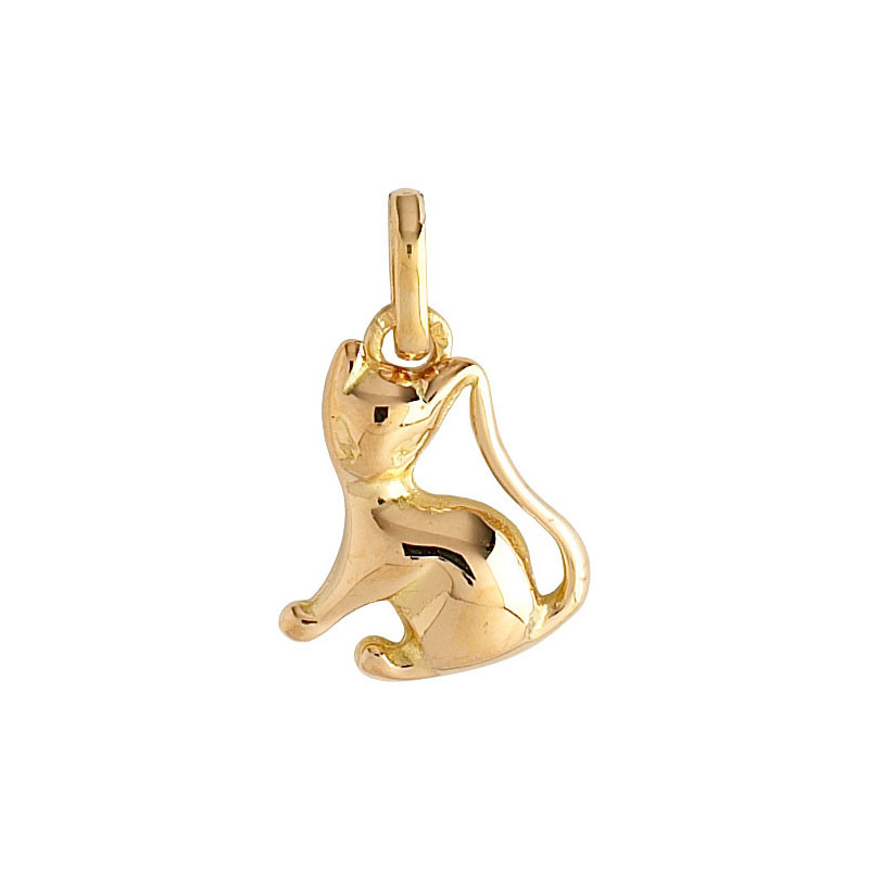 Pendentif chat Or 9 carats  
