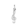 Pendentif clé de sol Or 9 carats  