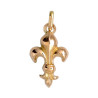 Pendentif Fleur de Lys Or 9 carats  - 21 X 11 MM 