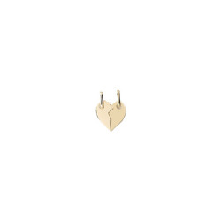 Pendentif coeur sécable Or 9 carats  PM 
