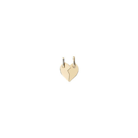 Pendentif coeur sécable Or 9 carats  PM 