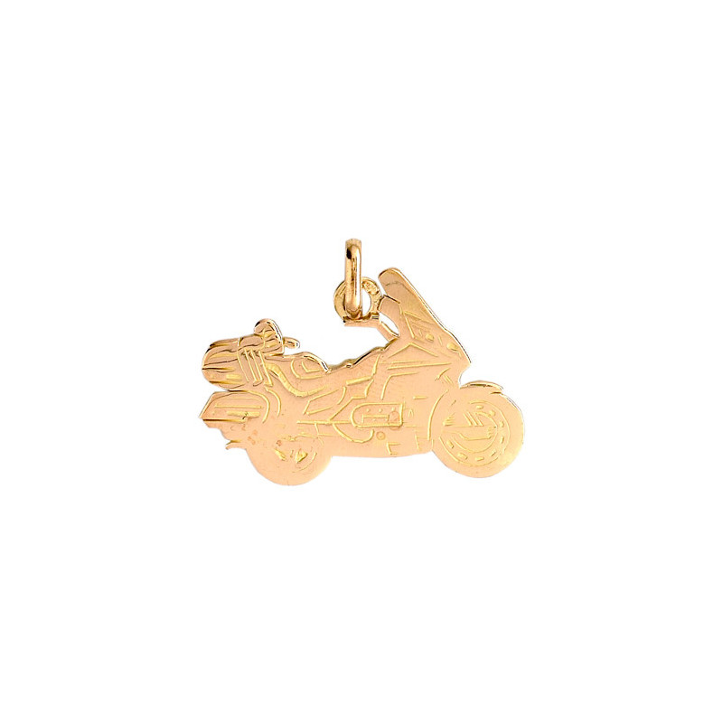 Pendentif moto Goldwing Or 9 carats  - Bijouterie La Petite Française