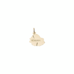 Pendentif carte la Réunion Or 9 carats  - 20 MM
