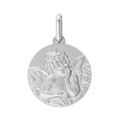 Médaille ange de Raphaël - 12 mm - Or 9 carats  