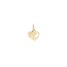 Pendentif coeur je t'aime Or 9 carats  