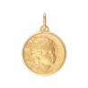 Médaille ange - 17 mm - Or 9 carats  
