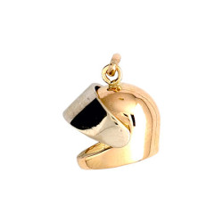 Pendentif casque moto Or 9 carats  - Bijouterie La Petite Française
