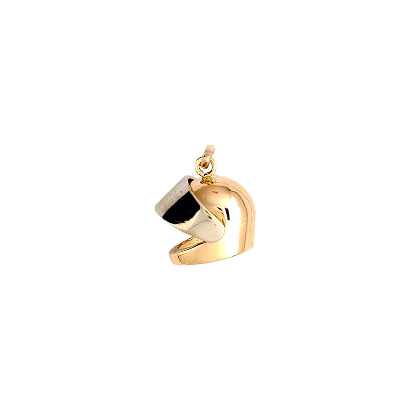 Pendentif casque moto Or 9 carats  - Bijouterie La Petite Française