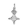 Croix du sud filigrane Or 9 carats gris -18 MM Bijouterie La Petite Française