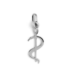 Pendentif caducée Ordre des médecins Or 18 carats gris  - BijouterieLa Petite Française